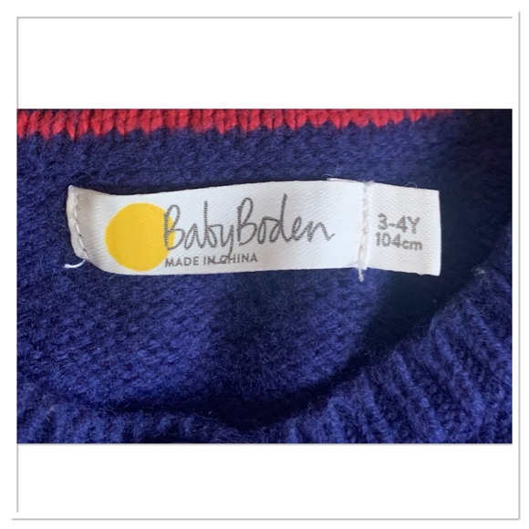 Baby Boden Robbin Knitted Cardigan Sweater Blue Size 3-4Y - Picture 7 of 9
